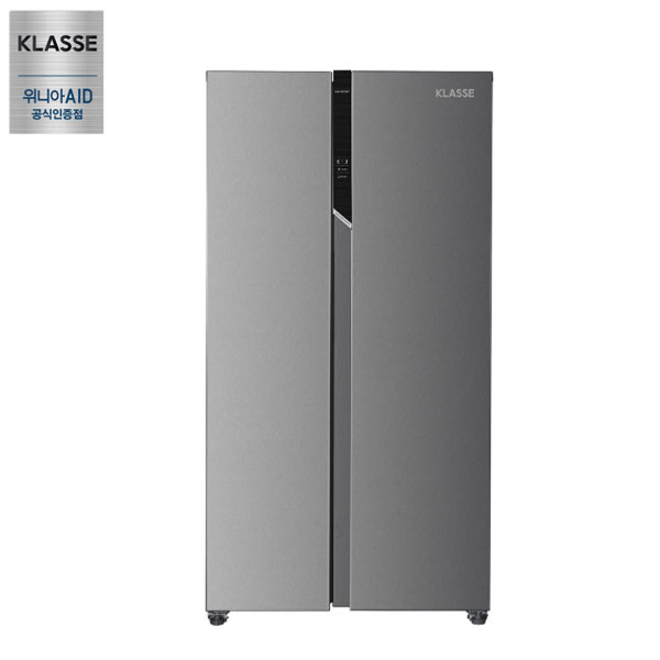 위니아 클라쎄 양문형냉장고 인버터컴프레셔 간접냉각 RKA152TS5MV8 521L